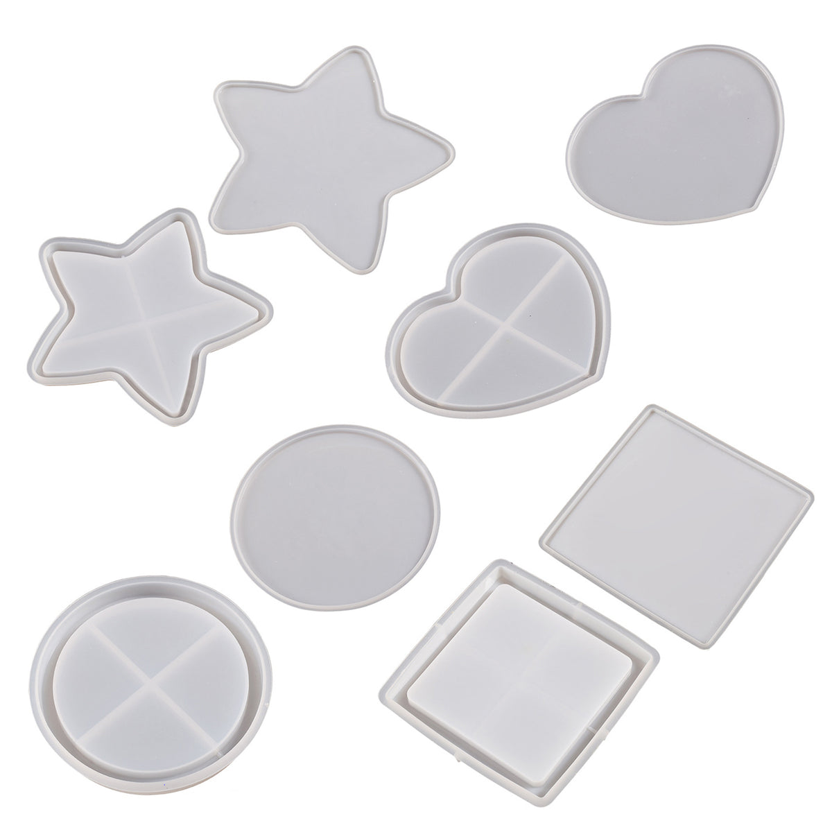 LR0122 Independent A~Z Letters Shakers Silicone Mold Kit for Epoxy Res