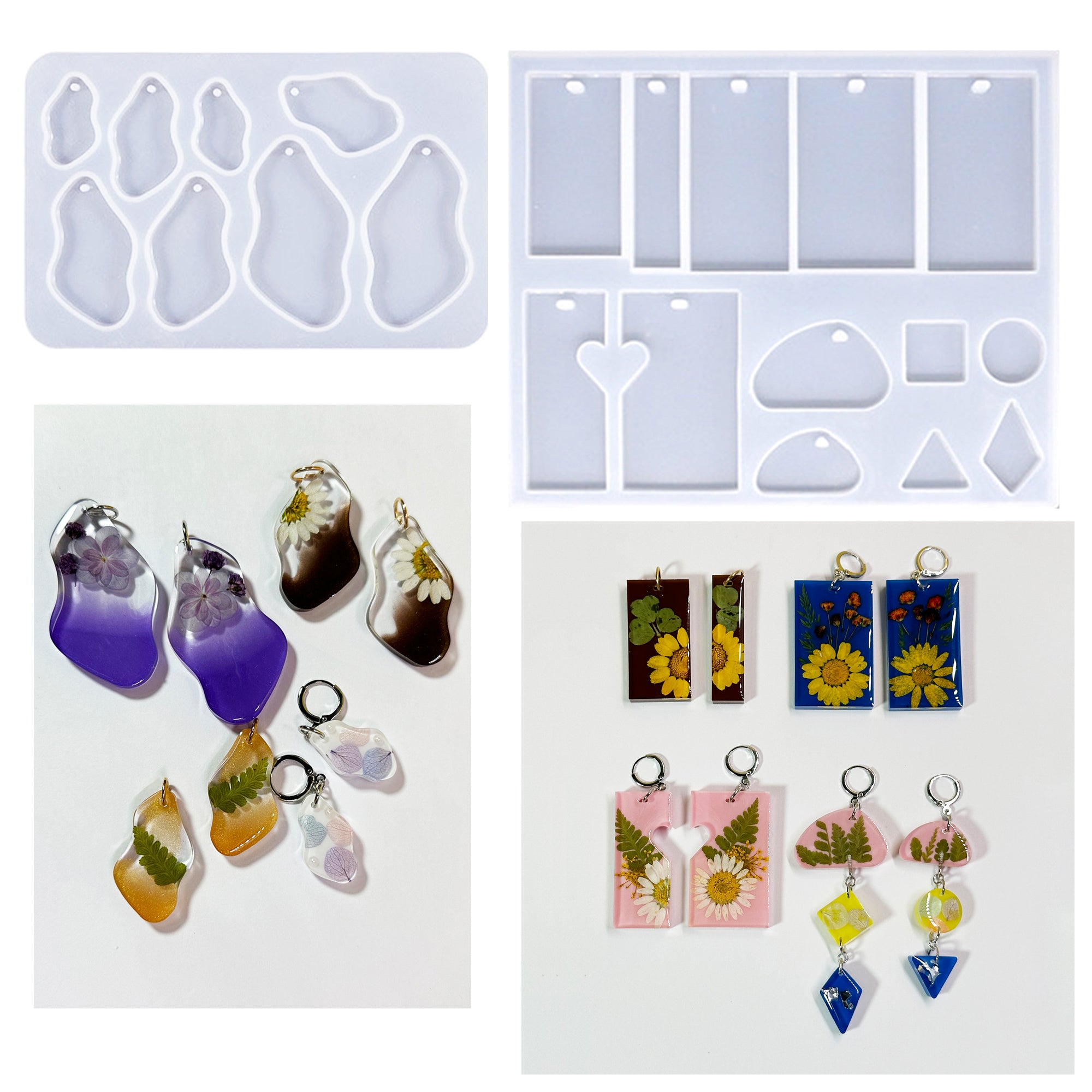 Silicone Earring Molds for Resin