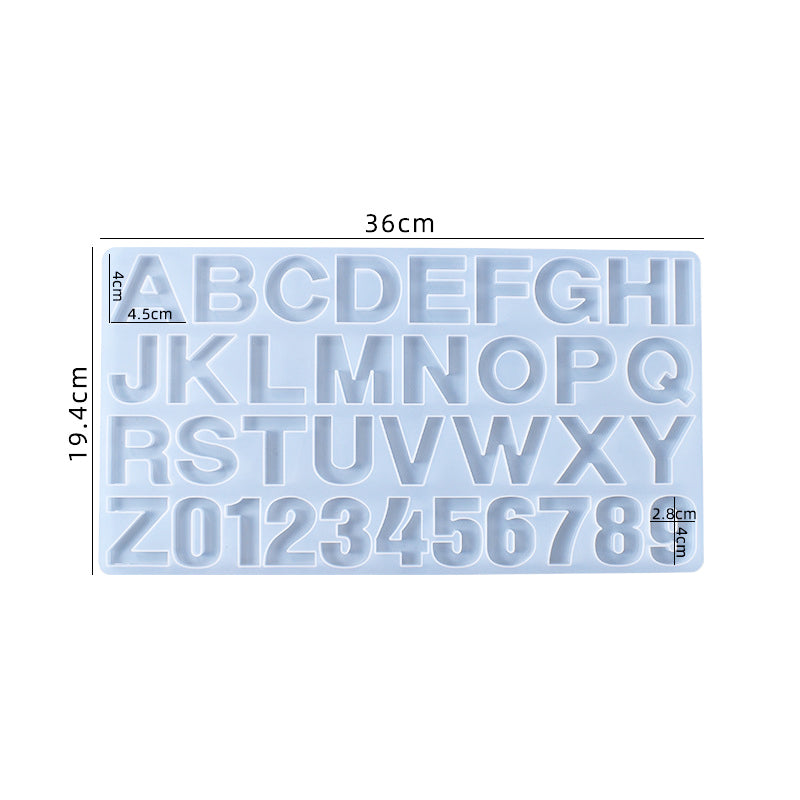 3 Different Alphabet Letters Keychain DIY Kit For Resin