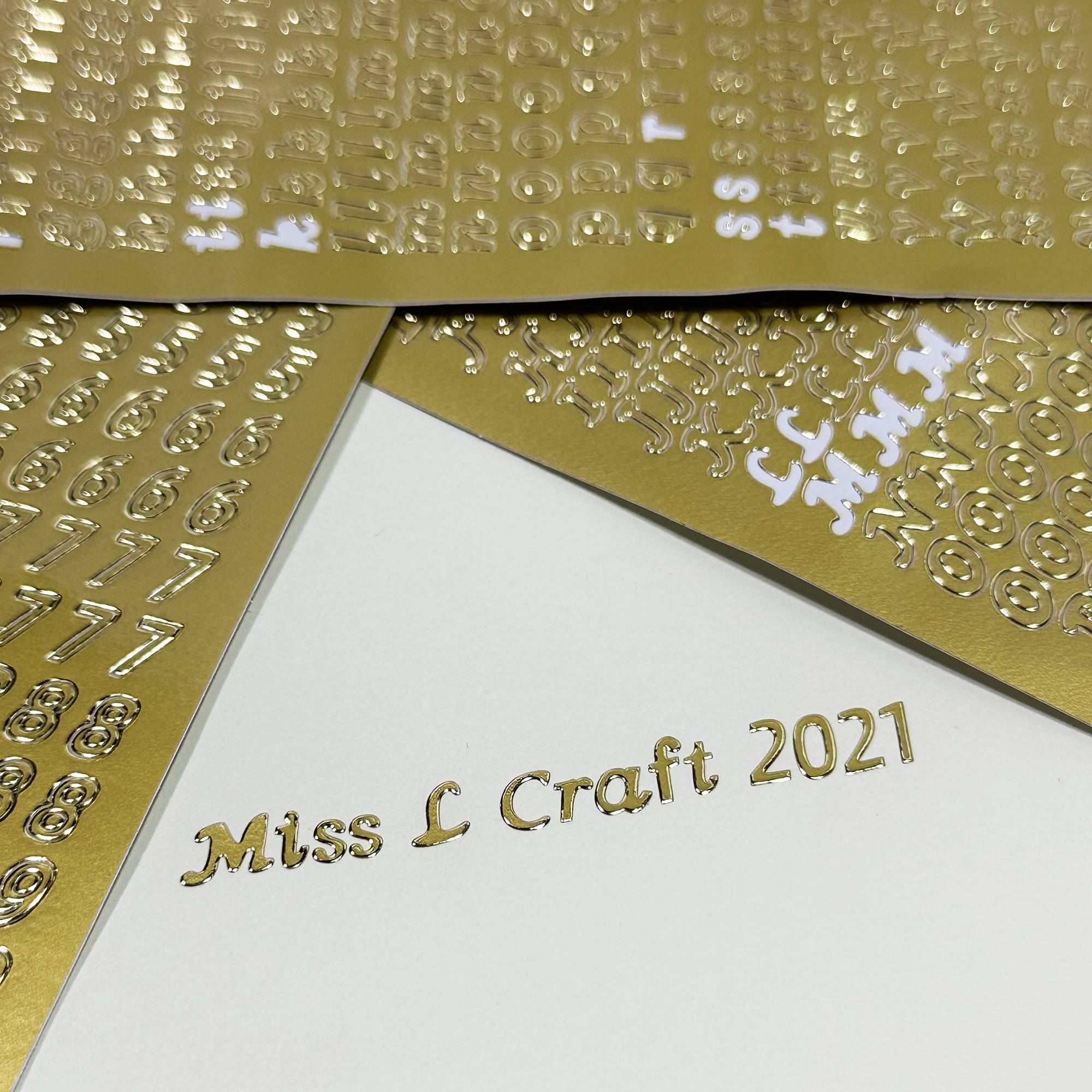Metallic Cardboard Sheets in Gold Foil for Arts & Crafts Supplies