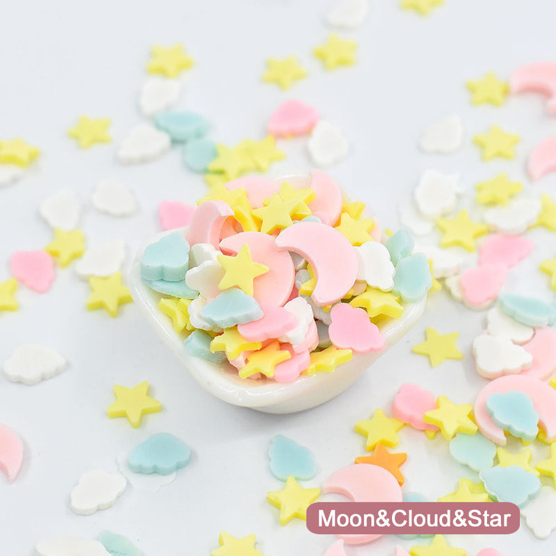 Sprinkles Polymer Clay, Polymer Clay Cloud Mix, Moon Clay Sprinkles